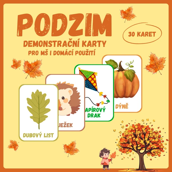 Podzim – demonstrační karty