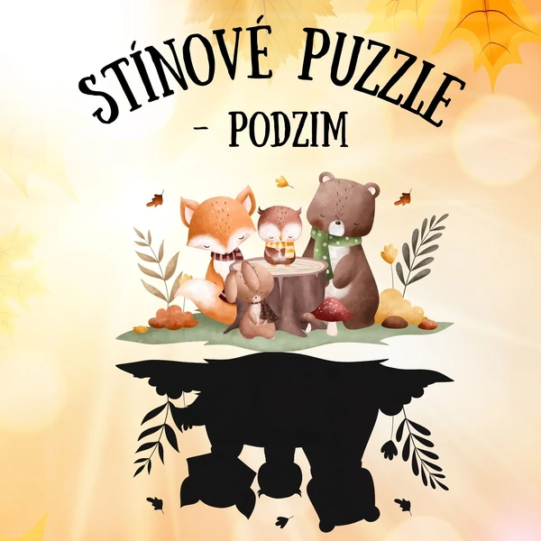 Stínové puzzle - podzim