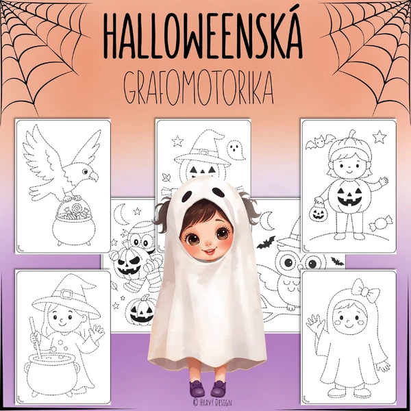 Halloween - grafomotorika