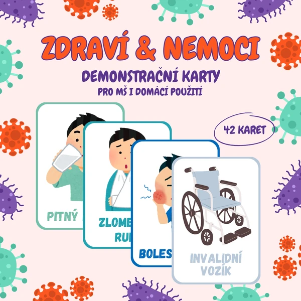 Zdraví a nemoci – demonstrační karty