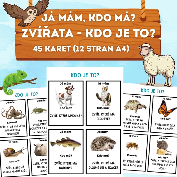 Já mám, kdo má? ZVÍŘATA - KDO JE TO?