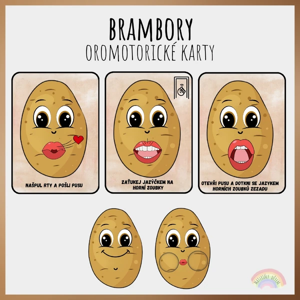 🥔Brambory, oromotorické karty🥔
