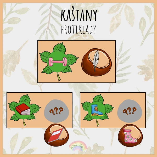 🍁Kaštany, protiklady🍁