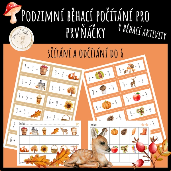 Podzimní běhací počítání pro prvňáčky