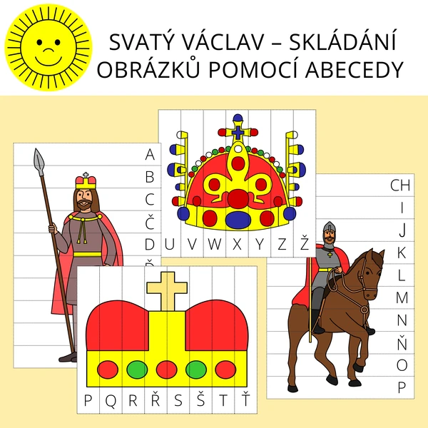 SVATÝ VÁCLAV – SKLÁDÁNÍ OBRÁZKŮ POMOCÍ ABECEDY