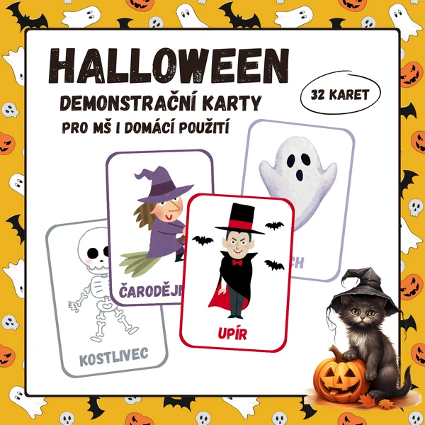 Halloween – demonstrační karty