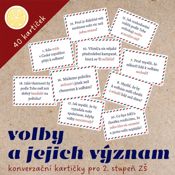 Volby a jejich význam | konverzační karty
