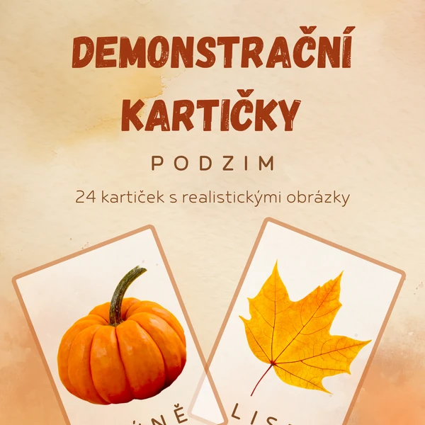 Demonstrační kartičky - podzim