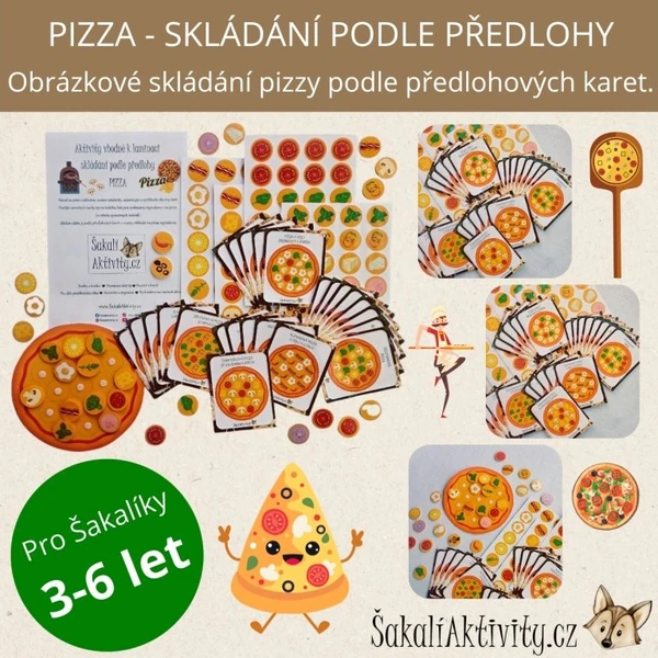  PIZZA - skládání podle předlohy 