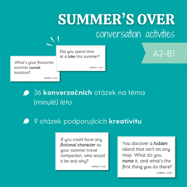 Summer's over / Konverzační aktivity