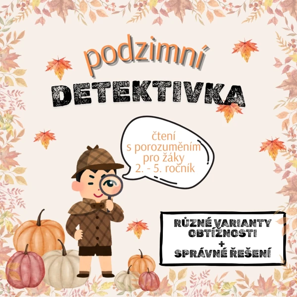 Podzimní čtení s porozuměním - detektivka