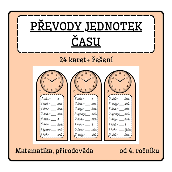 Převody jednotek času