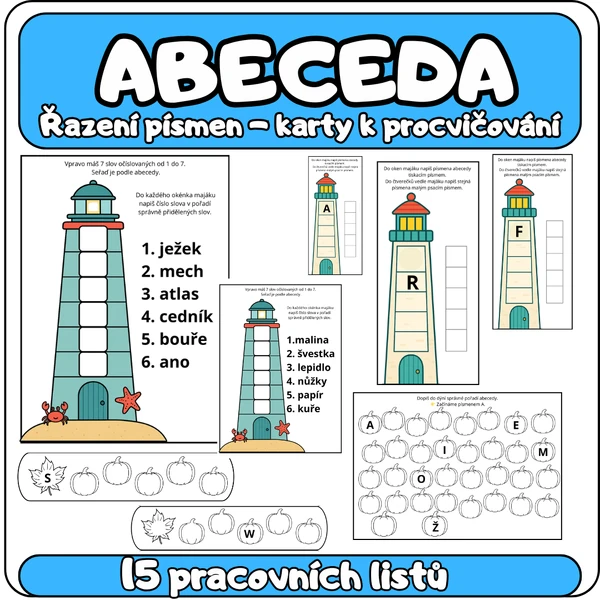 Abeceda - řazení písmen 