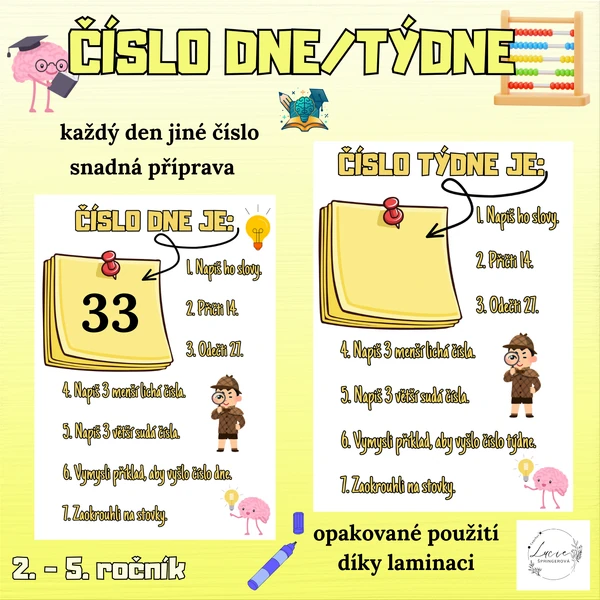 ČÍSLO DNE/TÝDNE