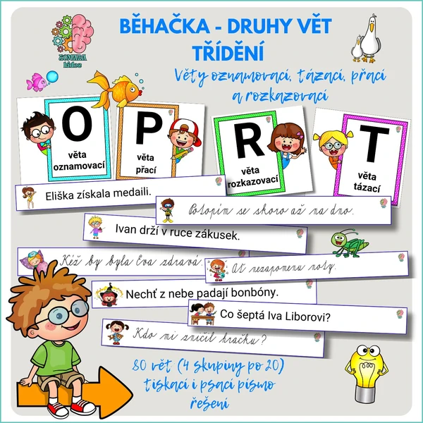 Běhačka - druhy vět – třídění 