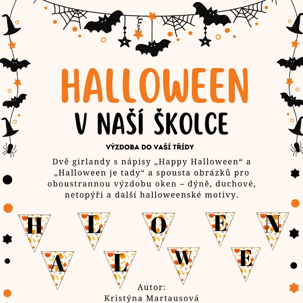 Halloween v naší školce - Výzdoba do vaší třídy
