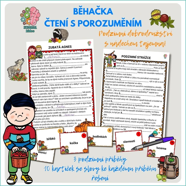 Čtení s porozuměním - běhačka Podzimní dobrodružství s nádechem tajemna