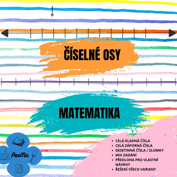 MATEMATIKA: Číselné osy - záznam čísel (s nulou i bez nuly)