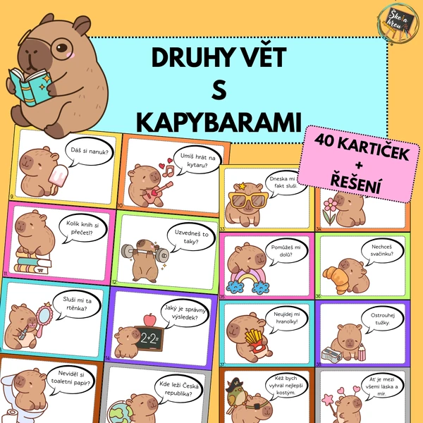 DRUHY VĚT S KAPYBARAMI
