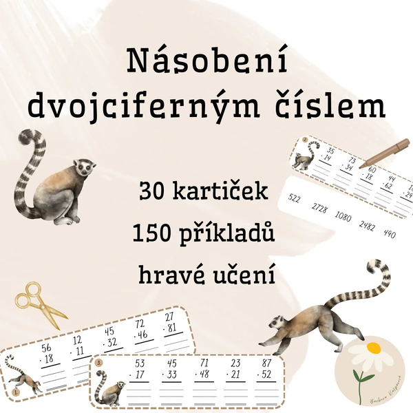 Násobení dvojciferným číslem