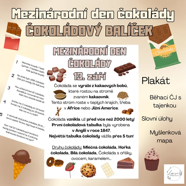 Mezinárodní den čokolády - ČOKOLÁDOVÝ BALÍČEK