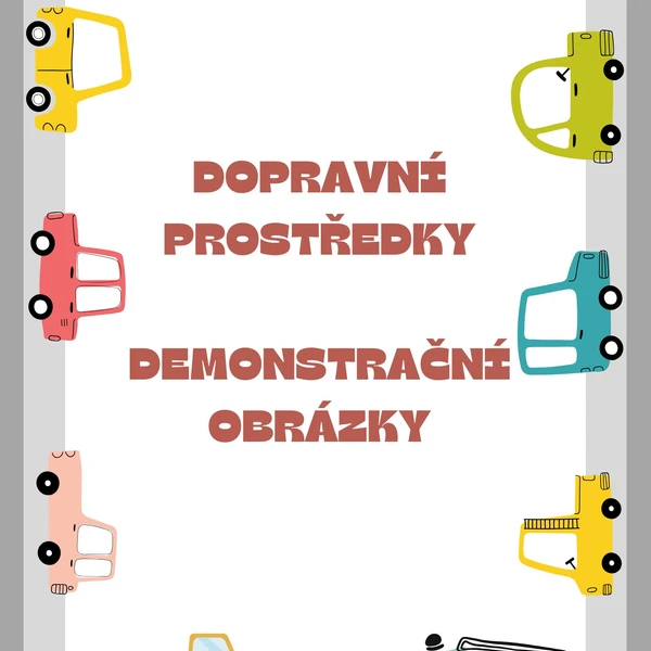 Dopravní prostředky - demonstrační obrázky
