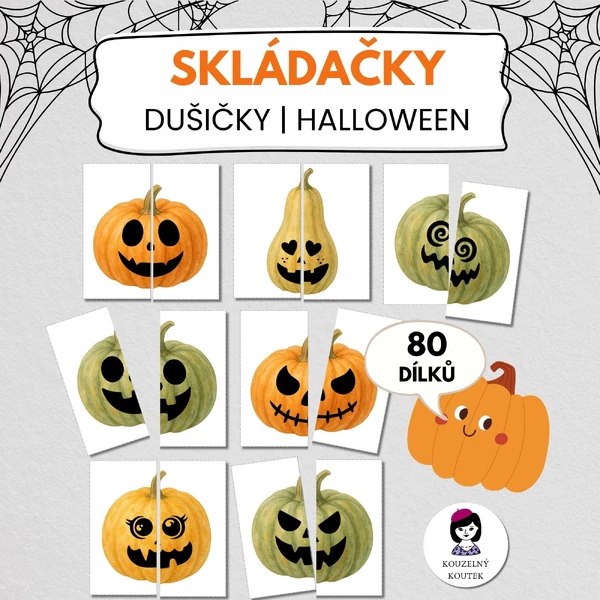 Puzzle skládačka Dýně | Dušičky | Halloween | Podzim