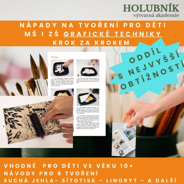 Nápady na tvoření s dětmi- grafické techniky- s nejvyšší obtížností 