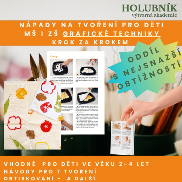 Nápady na tvoření s dětmi- grafické techniky- s nejsnazší obtížností 