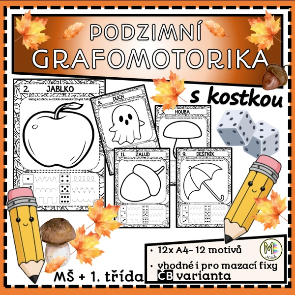 PODZIMNÍ GRAFOMOTORIKA S KOSTKOU