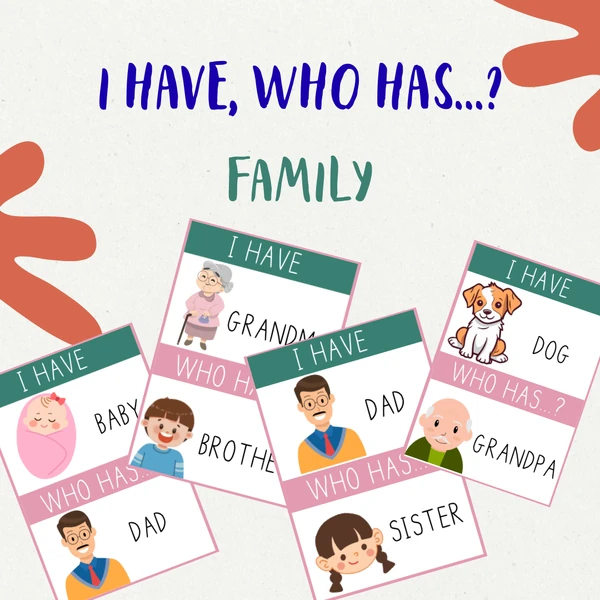 I have, who has.../ Já mám, kdo má.... family members