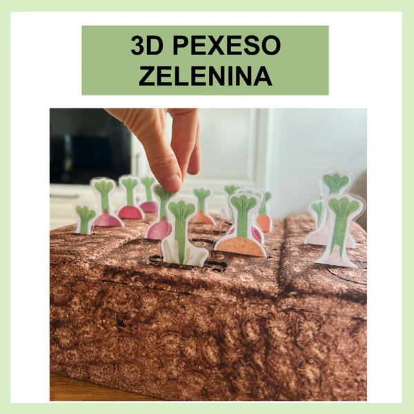 3D pexeso zelenina 
