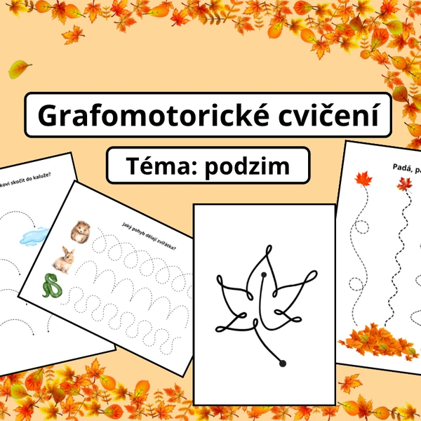 Grafomotorické cvičení - podzim