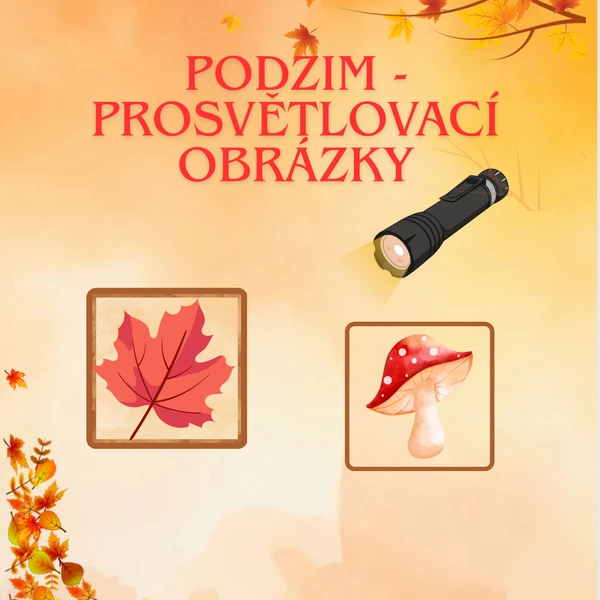 Podzim- prosvětlovací obrázky