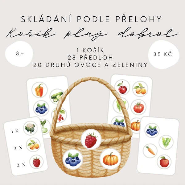 Košík plný dobrot - ovoce a zelenina