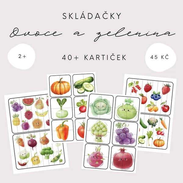 Skládačky - ovoce a zelenina