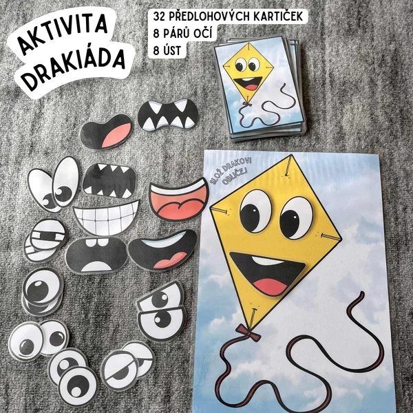 Drakiáda - poskládej drakovi obličej