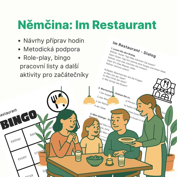 Němčina: Im Restaurant (A0/A1)