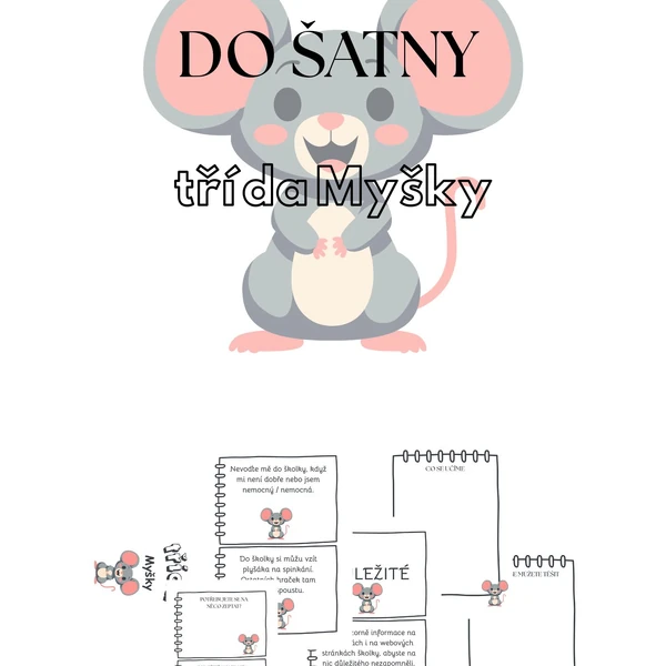 Informační cedulky - třída Myšky