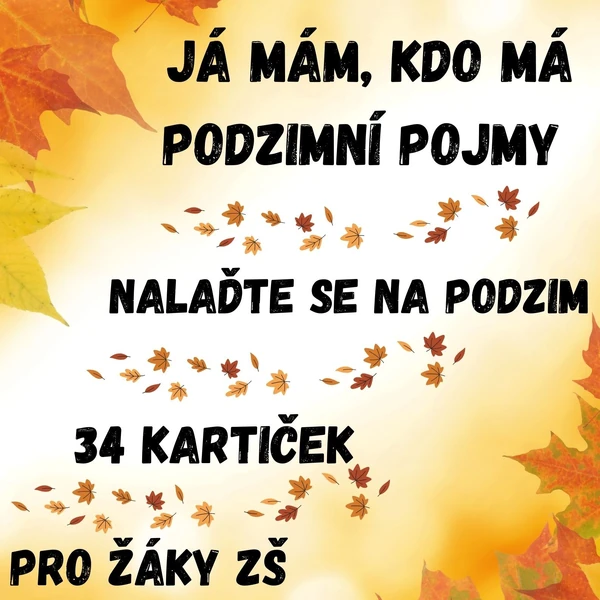 Já mám, kdo má - podzimní pojmy 