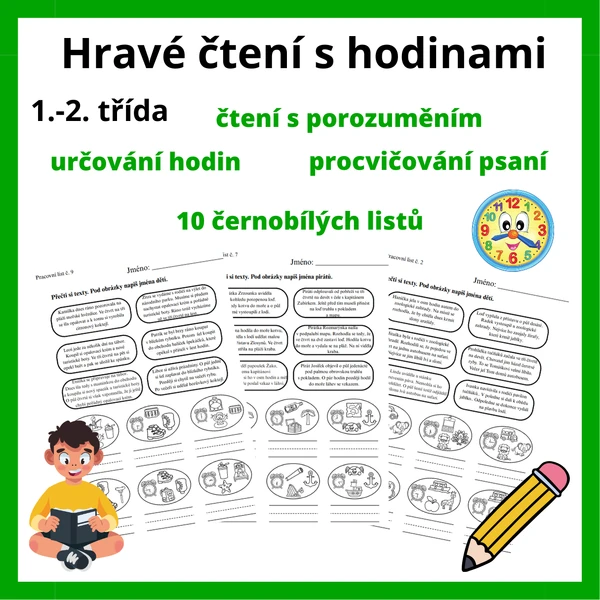 Hravé čtení s hodinami