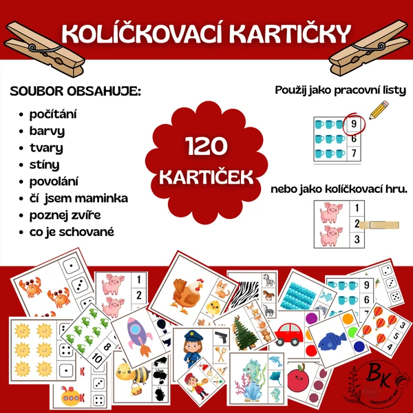 KOLÍČKOVACÍ KARTIČKY