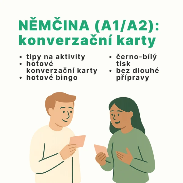 Němčina: Urlab, koverzační karty (A1/A2)