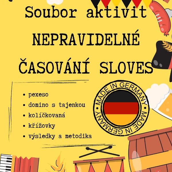 SOUBOR AKTIVIT - nepravidelné časování v němčině