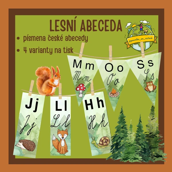 🌲 Les - abeceda