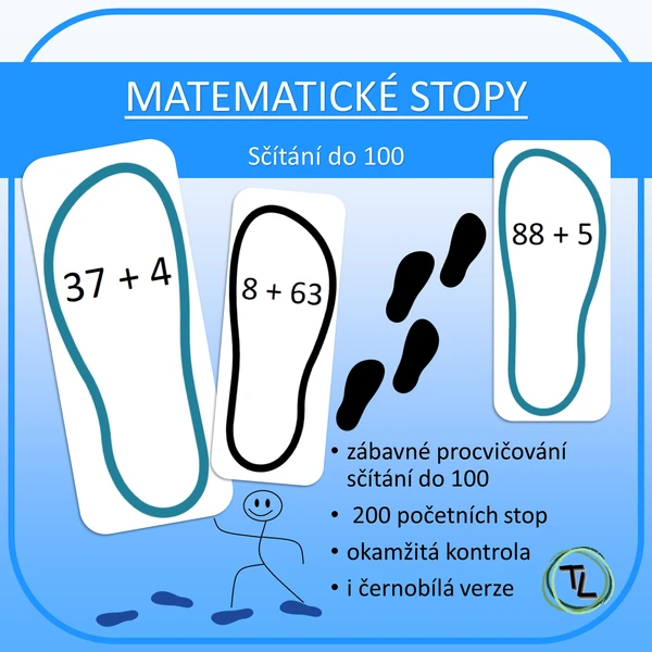 Matematické stopy - Sčítání do 100