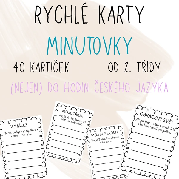 Rychlé karty, minutovky 