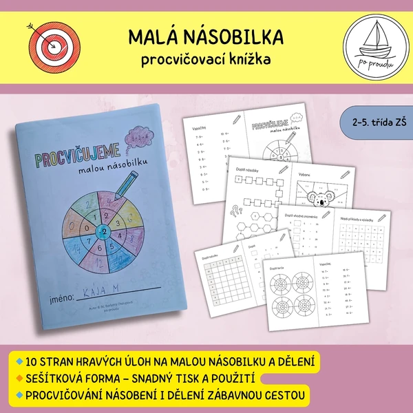Malá násobilka - procvičování (knížečka/sešítek)