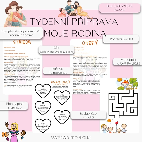 Týdenní příprava - Moje rodina (bez barevného pozadí)