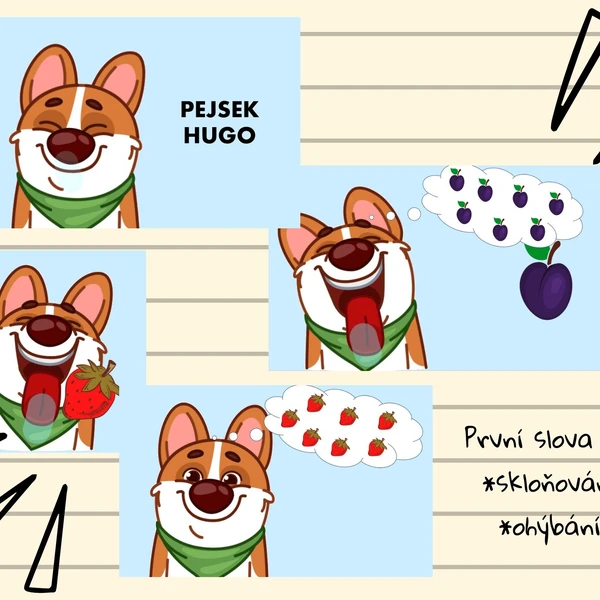 Logopedie - Pejsek Hugo - první slova a věty